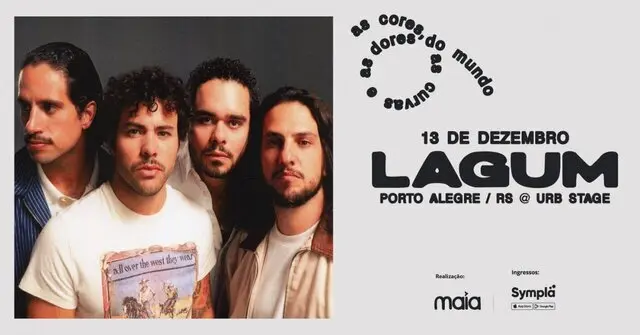 Você +1 acompanhante no show da Lagum!