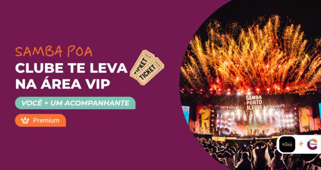 Você +1 acompanhante no VIP do Samba Porto Alegre 2026!