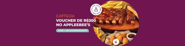 O Clube te leva para jantar no Applebee's!